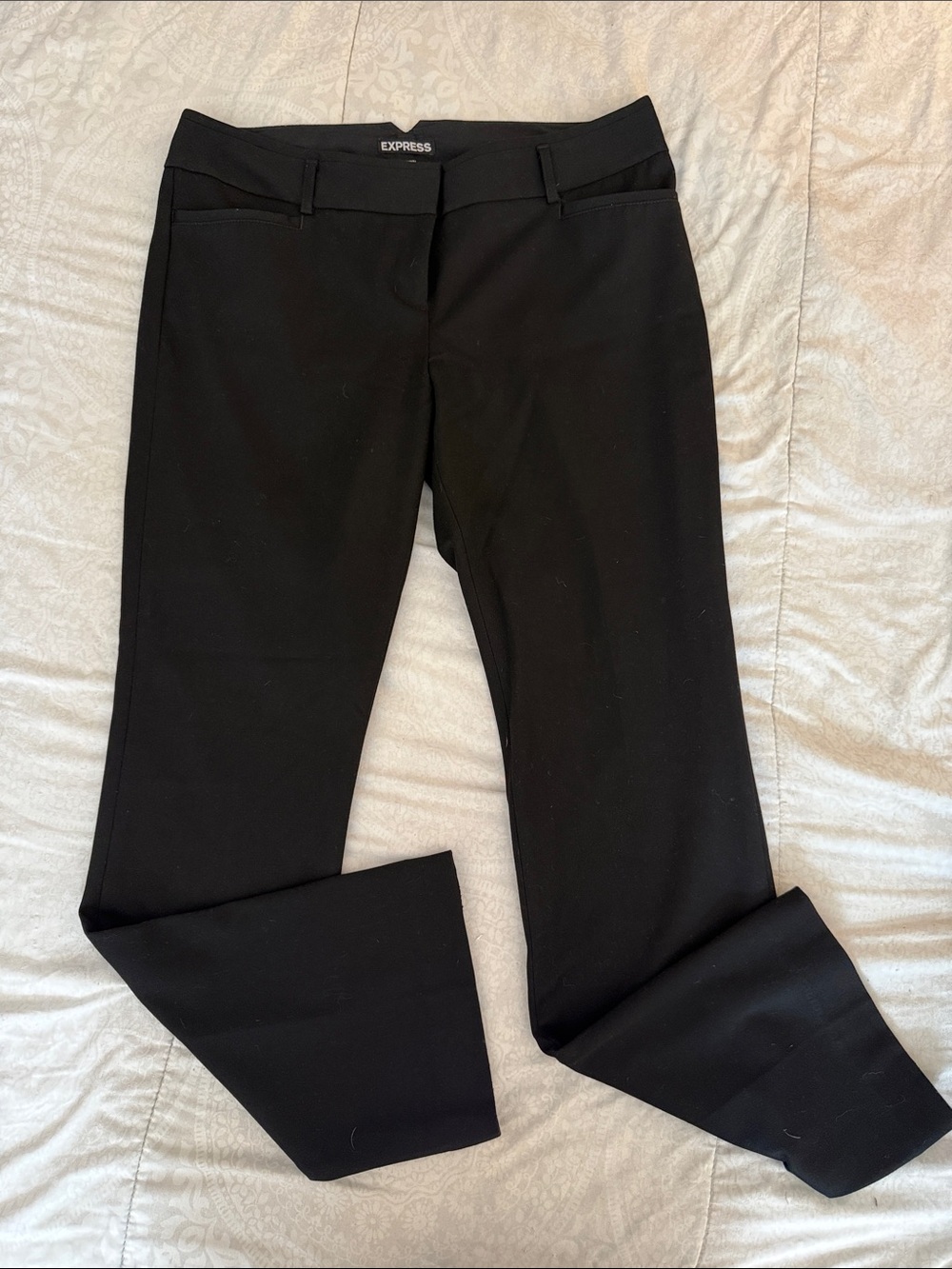 Express Black Ponte Office Trousers